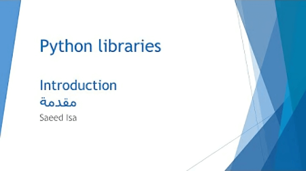 Python Libraries and Frameworks